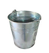 Відро оцинковане 7 літрів УЦЕНКА Ø 24 см h=23 см (Метид)