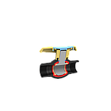 Кран кульовий ВВ 1 1/4" з внутрішнім різьбленням пластиковий цільнолітий D40 (PP) SantehPlast, фото 2