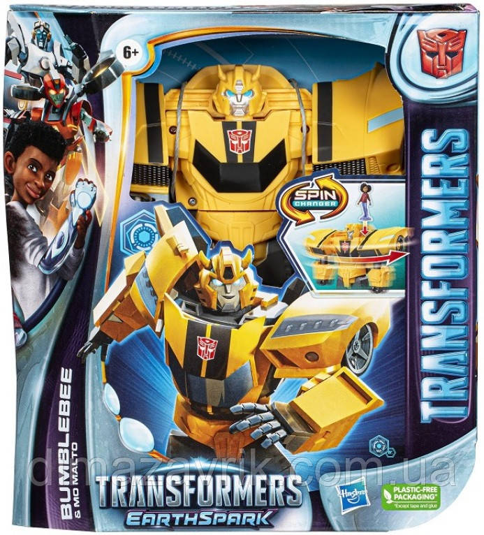 Трансформер Бамблбі F7662-22 Робот 20 см Спорткар Bumblebee Hasbro Трансформери: ЕрсСпарк EarthSpark