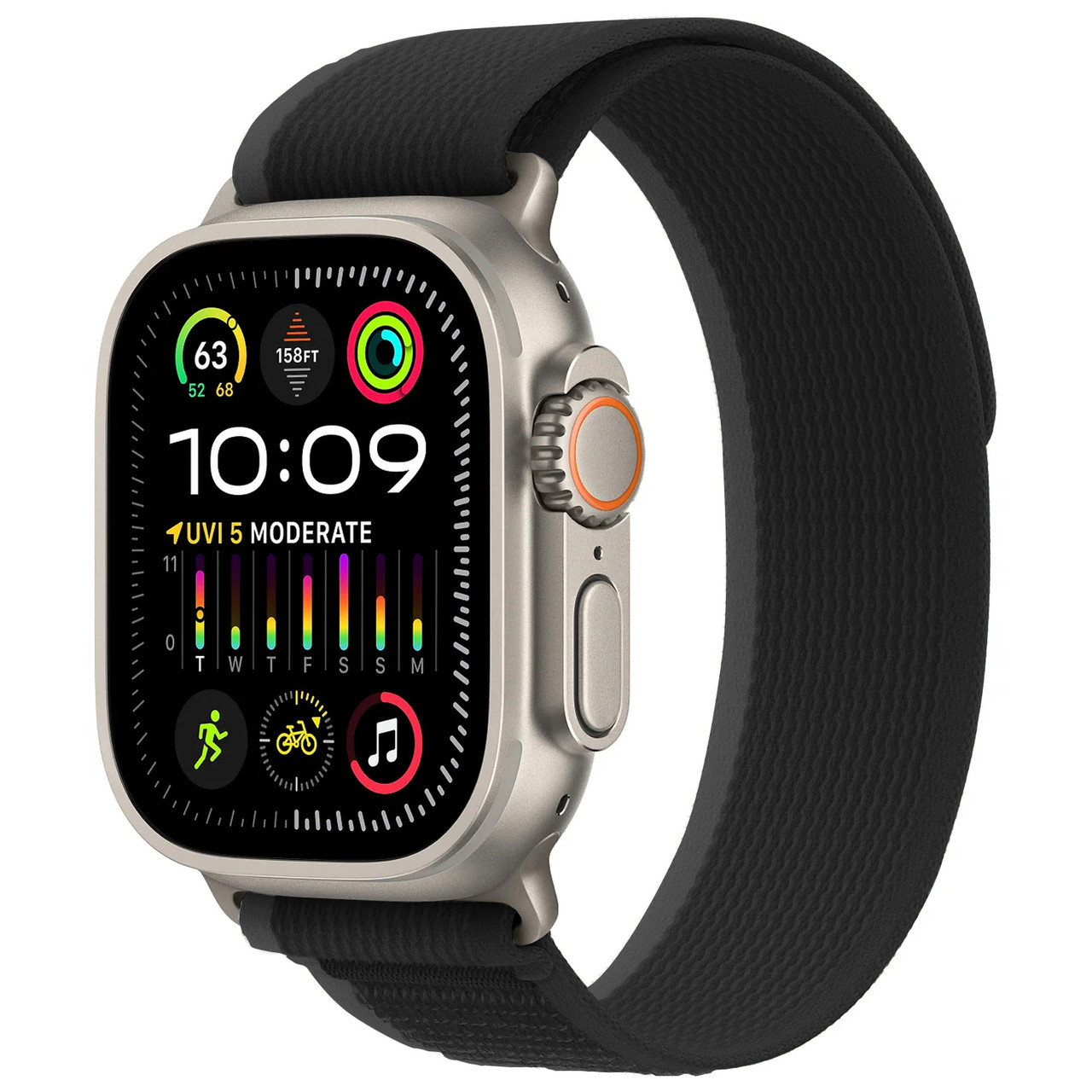 Ремешок ArmorStandart Trail Loop для Apple Watch All Series 38/40/41mm Black (ARM74224)