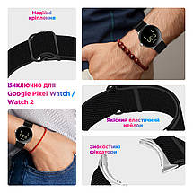 Ремінець нейлоновий ArmorStandart для Google Pixel Watch / Watch 2 Dark Green (ARM75423), фото 4