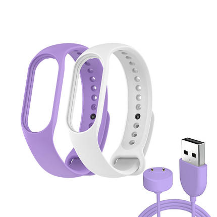 Ремешок ArmorStandart Set для Xiaomi Mi Band 7/6/5 New Style Lavender (ARM77039), фото 1