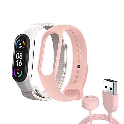 Ремешок ArmorStandart Set для Xiaomi Mi Band 7/6/5 New Style Pink (ARM77037), фото 1