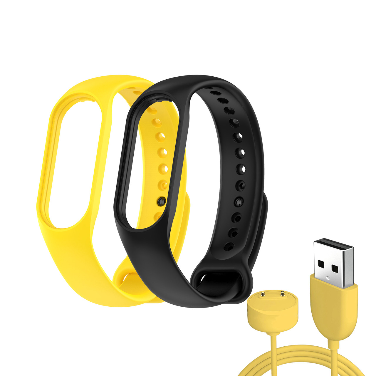 Ремешок ArmorStandart Set для Xiaomi Mi Band 7/6/5 New Style Yellow (ARM77040)