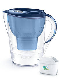 Brita Фільтр-глечик Marella XL Memo MXPro 3.5л (2л очищеної води) + 2 картриджа синій