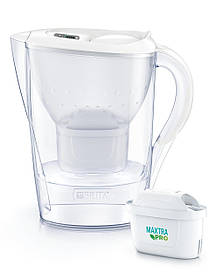 Brita Фільтр-глечик Marella Memo MXPro 2.4л (1.4л очищеної води) + 3 картриджа білий