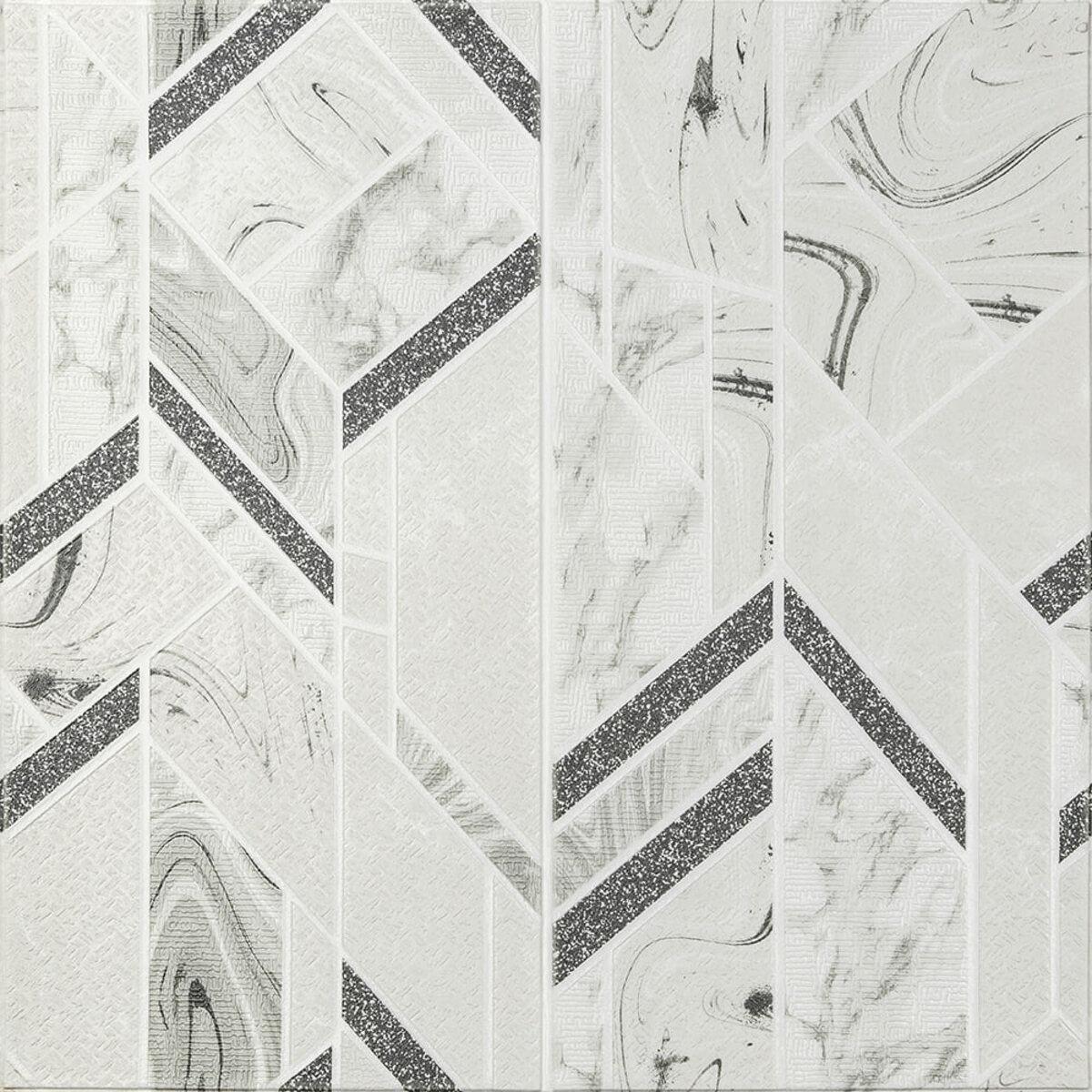 Панель стінова 3D 700х700х4мм абстракція сіра (D) SW-00001990