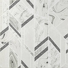 Панель стінова 3D 700х700х4мм абстракція сіра (D) SW-00001990