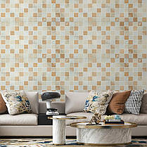 Панель стінова 3D 700х700х4мм мозаїка бежева (D) SW-00002011, фото 5
