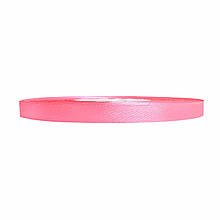Атласна стрічка рожева 0,6 см х 36 ярдів