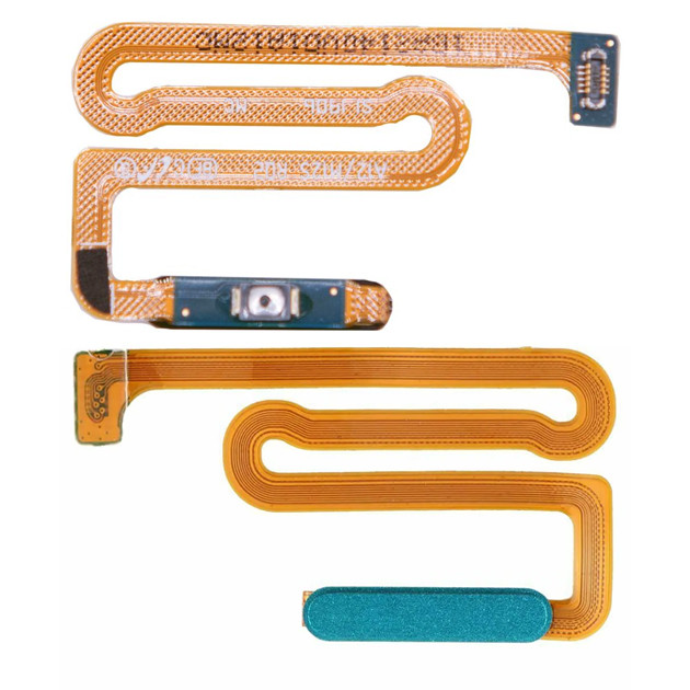 Шлейф Samsung A125F/A135/A136/M125F/M127F зі сканером відбитків пальців green