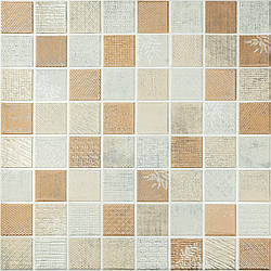 Панель стінова 3D 700х700х4мм Мозаїка бежева SW-00002011