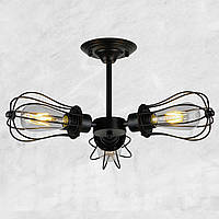 Светильник потолочный [ Loft an Outdoor Fan - II ] вентилятор ( 3 Lamp Edisons )