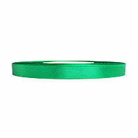 Атласна стрічка темно-зелена 0,6 см х 36 ярдів