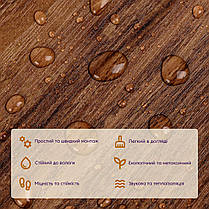 Самоклеюча вінілова плитка 152.4х914.4х1.5мм Темне дерево, ціна за 1 шт. (СВП-004) Матова SW-00000222, фото 4