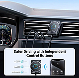 Автомобільний Bluetooth-адаптер Ugreen CM723 AUX ресивер (приймач) Bluetooth 5.4 з мікрофоном (35002), фото 2