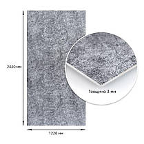 Декоративна ПВХ плита 1,22м х 2,44м х 3мм Попелястий мармур SW-00001405, фото 4