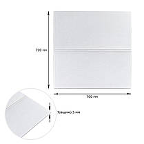 Панель стінова 3D 700х700х5мм Lichi square white (D) SW-00001802, фото 4
