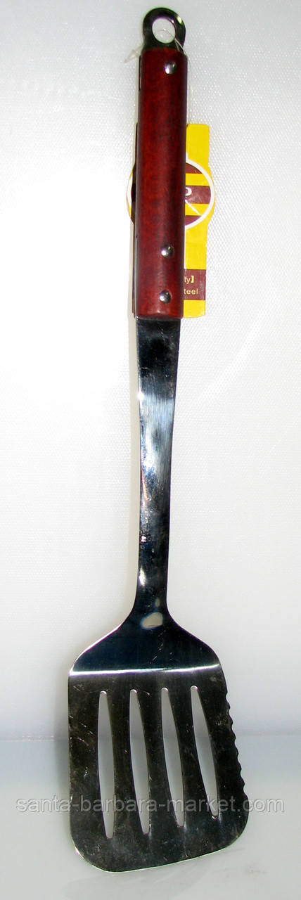 Метал + дерев'яна ручка лопатка з прорізом