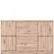 Комод в спальню з ЛДСП KOM2D4S Шанталь Gerbor Дуб сан-ремо світлий