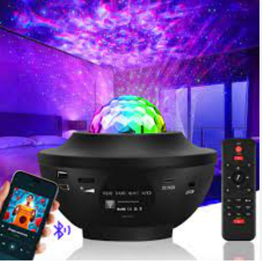 Проєктор зоряного неба блютуз плеер Світильник космос Galaxy