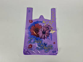 Пакет Майка п \ е (29 * 46) "GS" Daisy Shuffle фіолетова (250 шт/уп.) (250 шт)