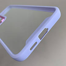 Чохол для Samsung Galaxy S24 Plus прозорий з бортиком для камери чохол на самсунг с24 плюс бузковий k6h, фото 4