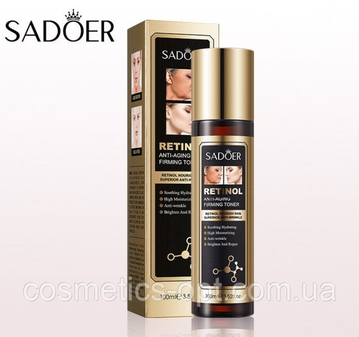 Тонер для обличчя з ретинолом SADOER Retinol Toner, 100 ml, фото 1