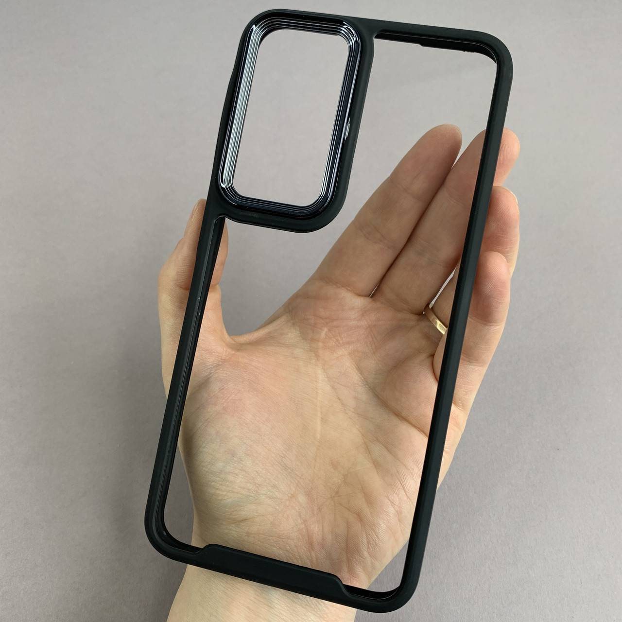 Чохол для Samsung Galaxy A55 5G (A556B) прозорий з бортиком для камери чохол на самсунг а55 5г чорний k6h