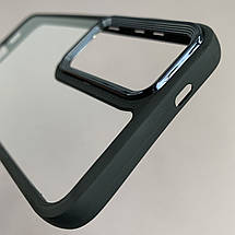 Чохол для Samsung Galaxy S24 Plus прозорий з бортиком для камери чохол на самсунг с24 плюс чорний k6h, фото 5