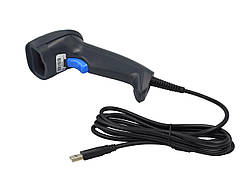 Сканер дротовий Asianwell 2055 USB лазер, чорний