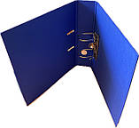 Реєстратор двосторонній Buromax ELITE А4. ширина торця 70/75 мм (внутр./зовн.) синій 3001, фото 2