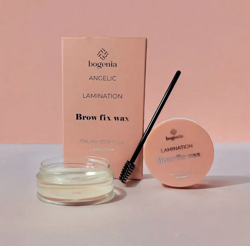Віск для укладання брів Bogenia Angelic Brow Fix Wax з ефектом ламінування, фото 1