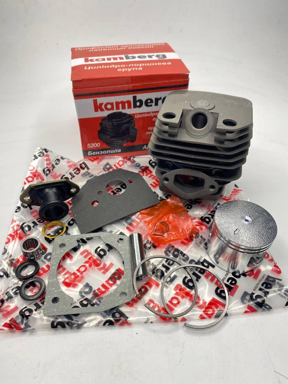 Поршнева для бензопили 5200 GL 45 мм Kamberg Pro + прокладки
