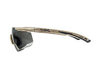 Тактичні окуляри Wiley X Saber Advanced Set- Matte Tan, фото 4