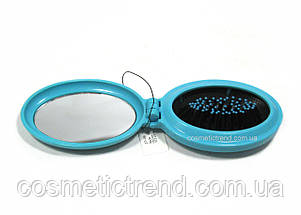 Щітка для волосся масажна складана з дзеркалом Salon Professional (різні кольори), фото 4