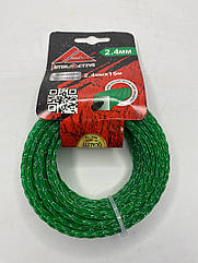 Волосінь квадрат 2.4 мм 15 м із кордом кручена Kamberg