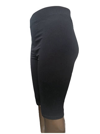 Бриджі жіночі еластик, рубчик №7772 р.2XL,3XL,4XL,5XL (48-56), фото 1