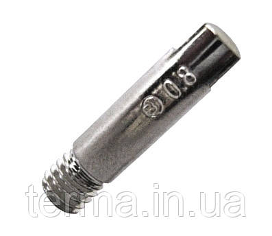 Наконечник підвищеної стійкості E-Cu-Ni (нікельоване покриття) M6 Ø0.8