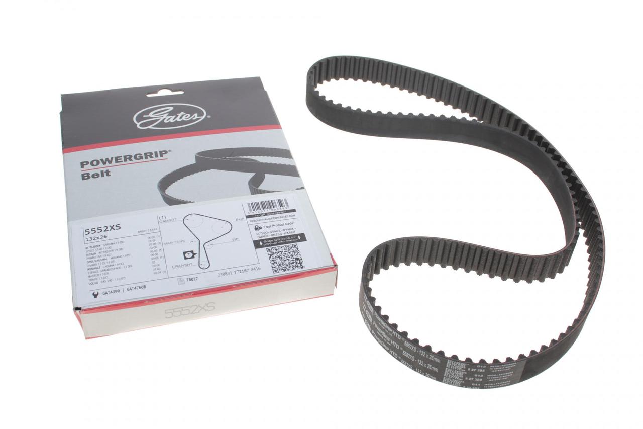 Ремень ГРМ Gates 5552XS 132 зубца 26 мм Renault Trafic Opel Vivaro 1 ...