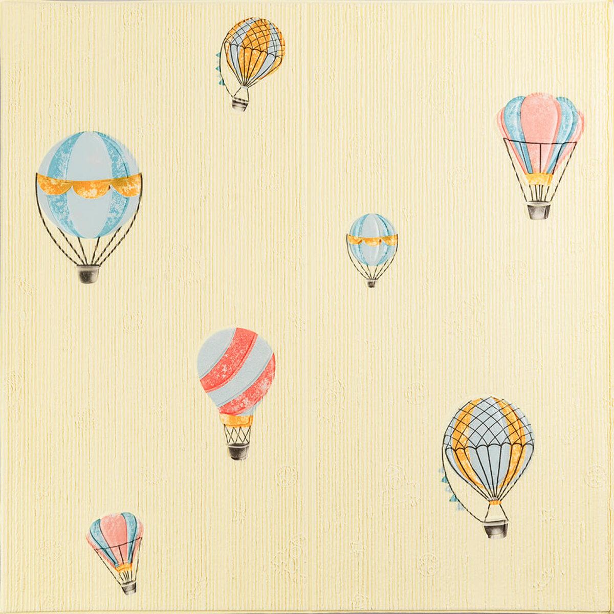 Панель стінова 3D 700*700*4mm повітряні кулі фактурна текстура (D) SW-00001972, фото 1