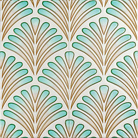 Панель стінова 3D 700х700х4мм коричнево-зелений візерунок (D) SW-00001988