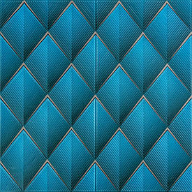 Панель стінова 3D 700х700х4мм ромб синій (D) SW-00001985