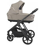 Коляска 2в1 ESPIRO MILOO 117 CASHMERE GRAY бежева, фото 3