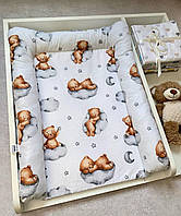 Матрас на пеленальный столик с мягкими бортами / Матрас для пеленального комода / Матрасик на пеленальный стол