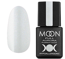База Moon Ful Rubber Base Aurora №2001 (біла із дрібним шиммером) 8 мл.