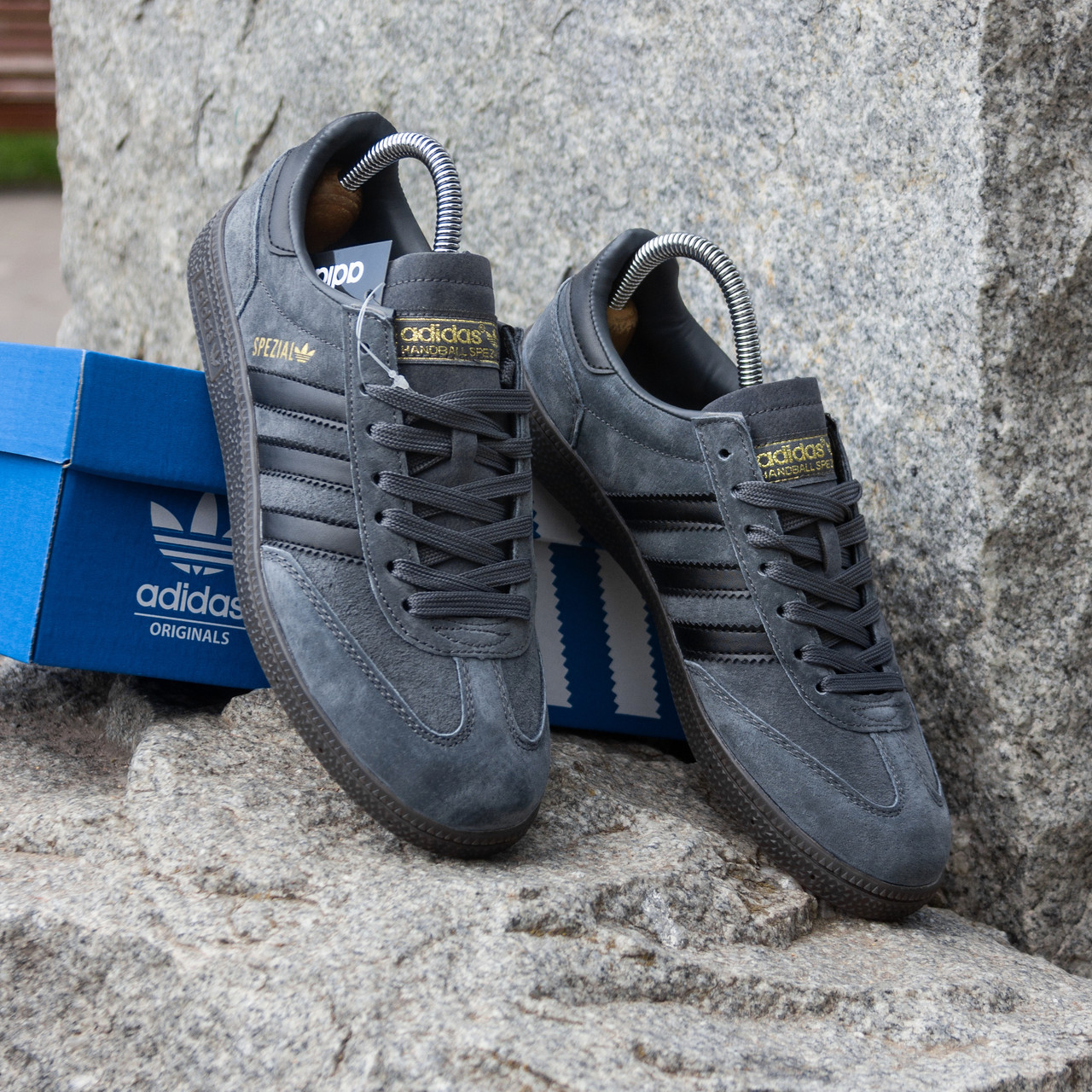Кросівки кеди Adidas Handball Spezial колір графіт