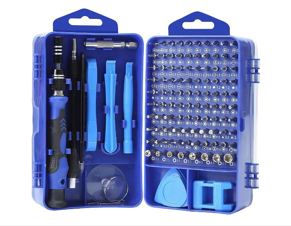 Набір викруток та біт для електроніки - 115 елементів, фото 1