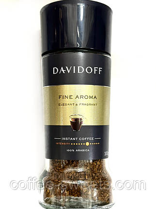 Кава розчинна Davidoff Fine Aroma 100 г с/б сублімована, фото 1