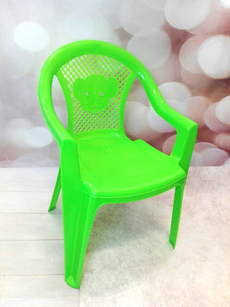 Стільчик ТИГРЕНОК салатовий, 36*38,5*54см, ТМ KINDER WAY, Україна (4шт)